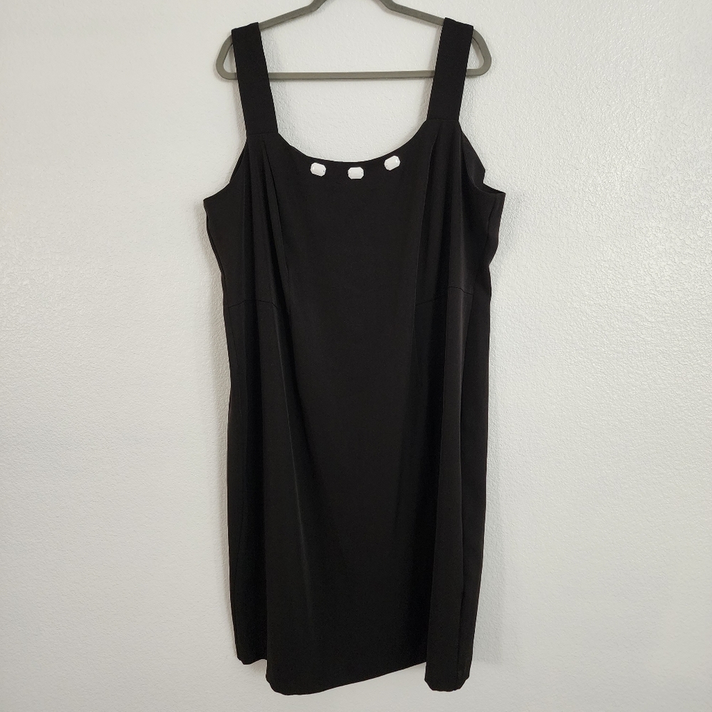 Maya Brooke black shift dress size 22W